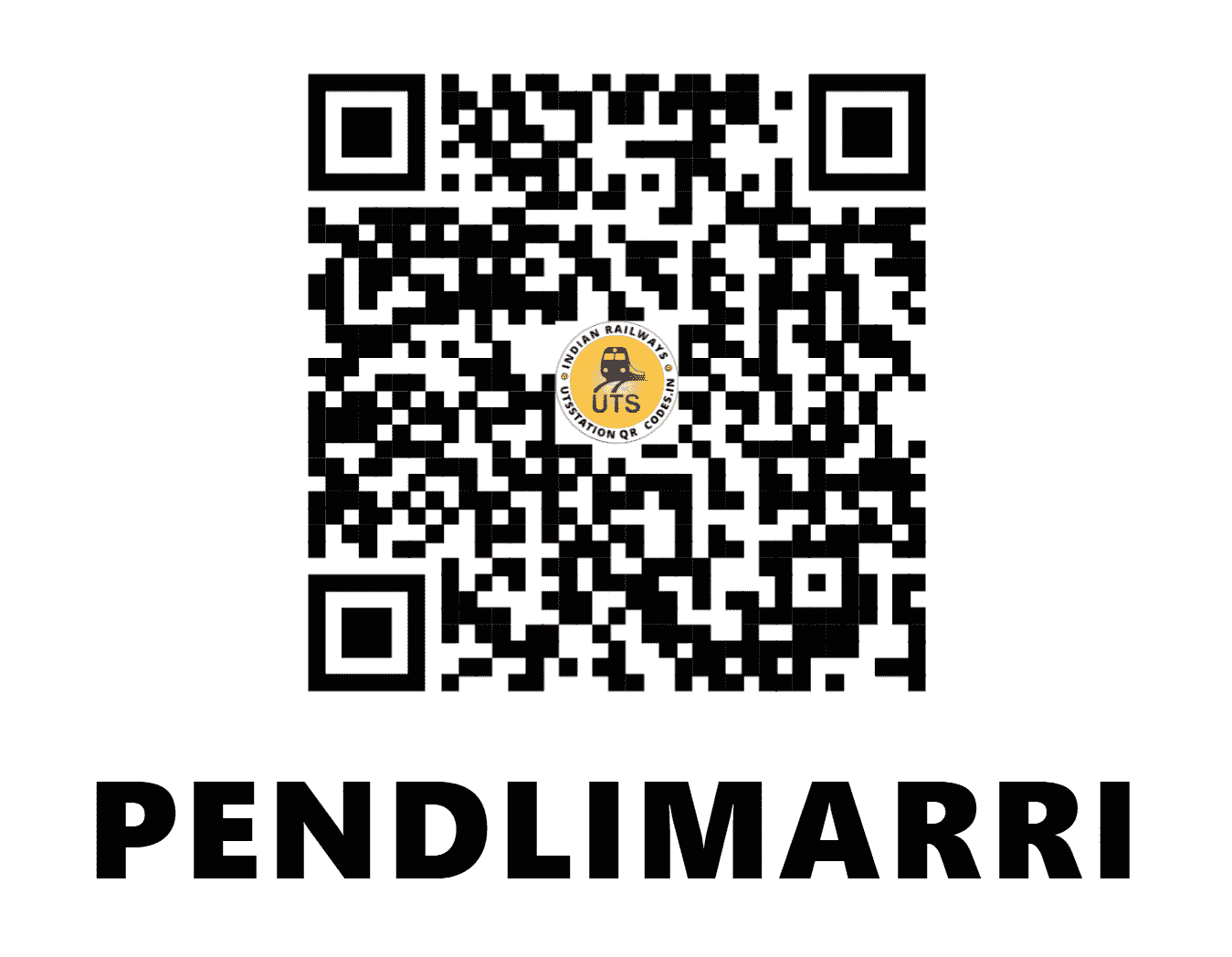 UTS QR Code for PENDLIMARRI - PDMI (SC - ANDHRA PRADESH)